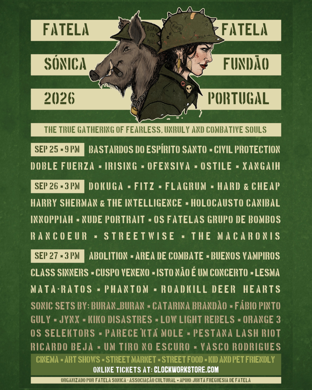 Fatela Sónica 2026 – Cartaz Oficial